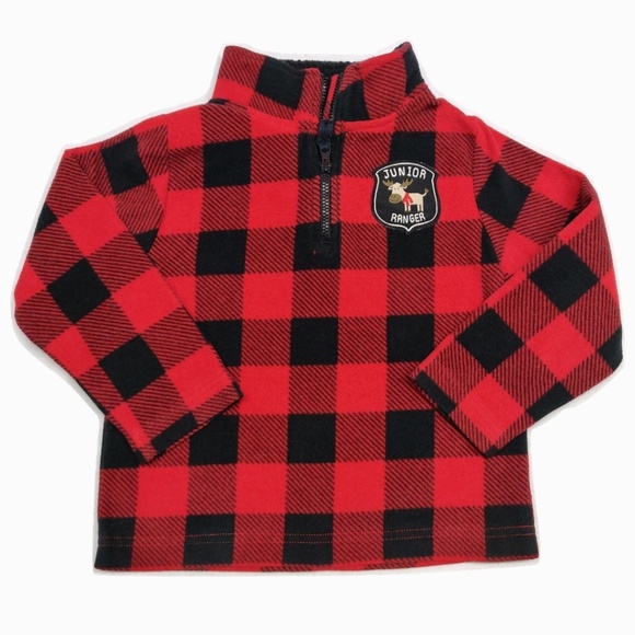 Red & Black Buffalo Plaid Fleece